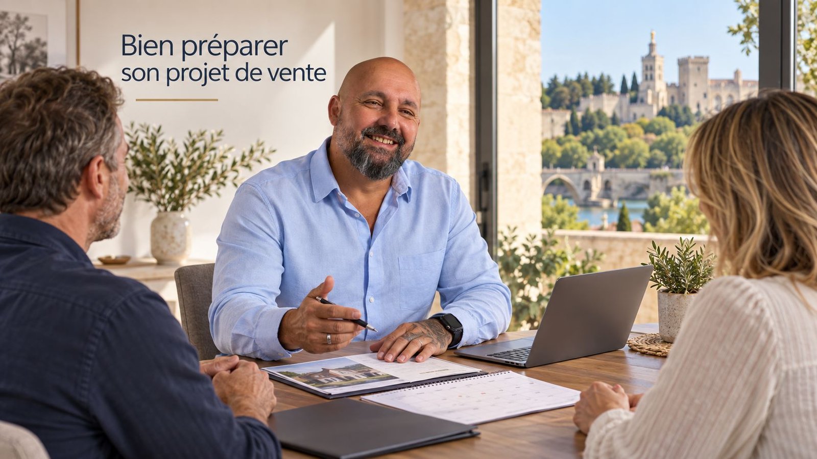 Premier rendez-vous pour préparer la vente d'une maison à Avignon